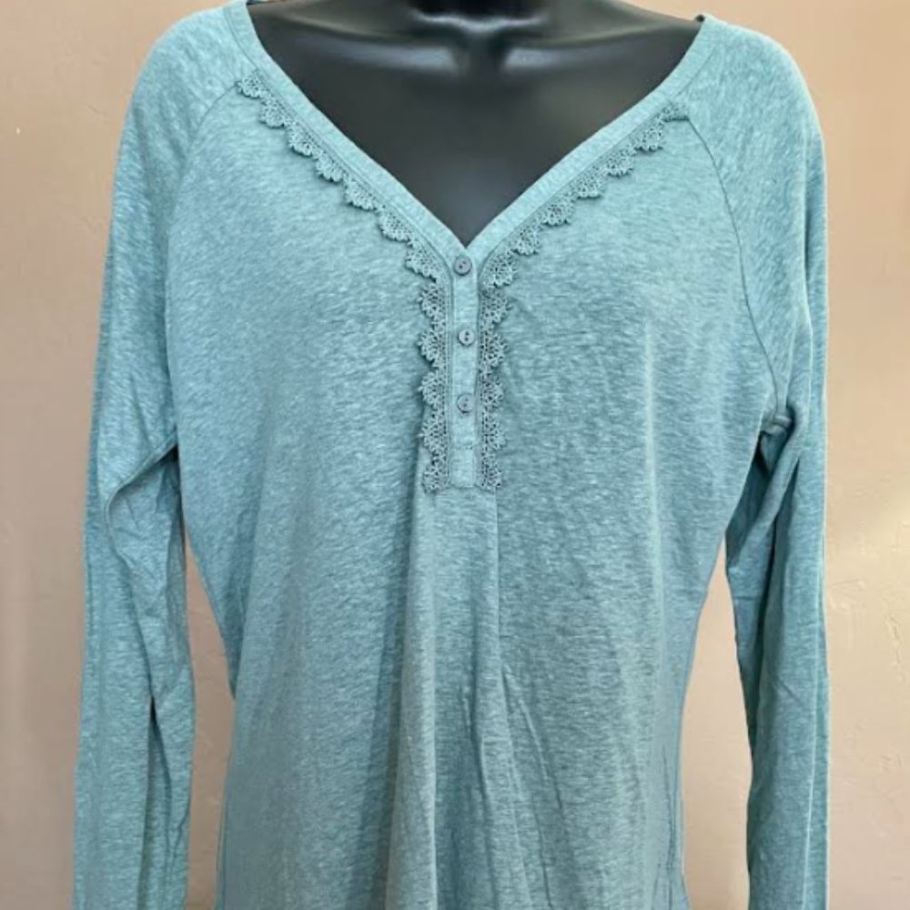 Skies are Blue Light Blue Long Sleeve Shirt